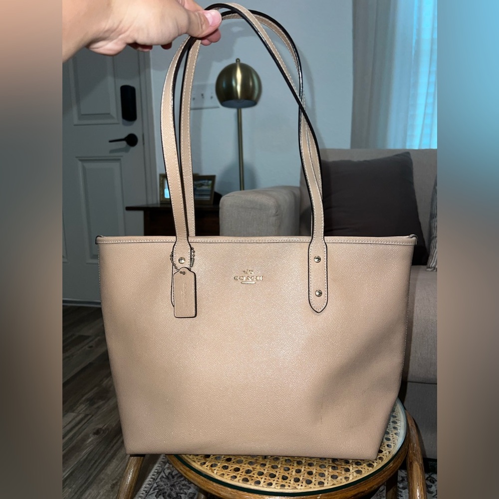 Coach tan tote.